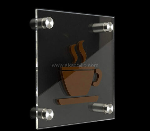 Custom acrylic wall kitchen door sign
