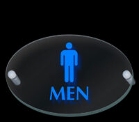 Custom acrylic wall restroom sign BS-614 Custom acrylic wall restroom sign