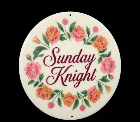 Custom round acrylic wall 3D decor sign
