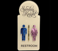 Custom acrylic wall offie restroom signage BS-618 Custom acrylic wall offie restroom signage