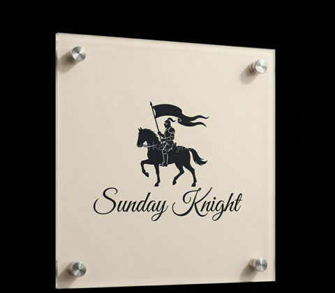 Custom acrylic wall hanging sign
