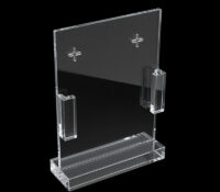 Custom acrylic tabletop replaceable menu holder SH-1161 Custom acrylic tabletop replaceable menu holder