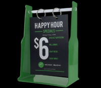 Custom acrylic tabletop hanging menu holder SH-1162 Custom acrylic tabletop hanging menu holder