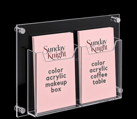 Custom acrylic wall pamphlet holders