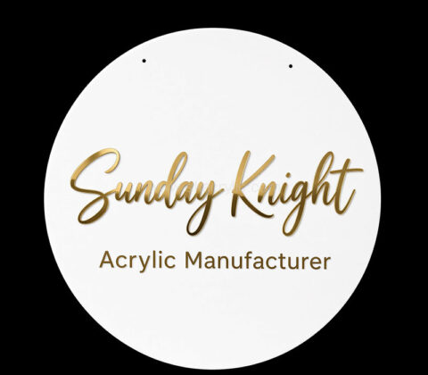 Custom acrylic wall logo sign for business