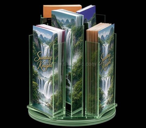 Custom acrylic rotating brochure holders