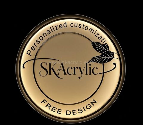 Custom acrylic wall backlit business sign