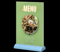 Custom acrylic T shaped 2 sided acrylic menu holder SH-1181 Custom acrylic T shaped 2 sided acrylic menu holder