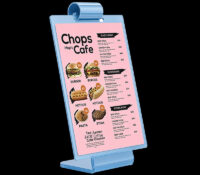 Custom L shaped acrylic menu holder SH-1186 Custom L shaped acrylic menu holder