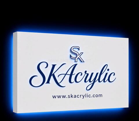 Custom acrylic wall business light box sign