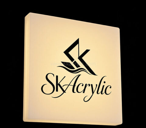 Custom acrylic wall light box sign