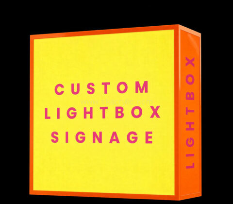 Custom acrylic LED light box