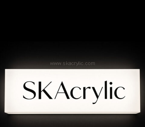 Custom wall light box sign