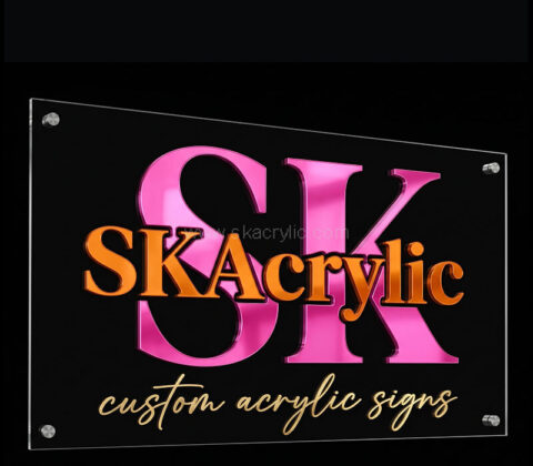 Custom wall business name sign