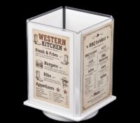 Custom 4 sided western restaurant menu sign SH-1196 Custom 4 sided western restaurant menu sign